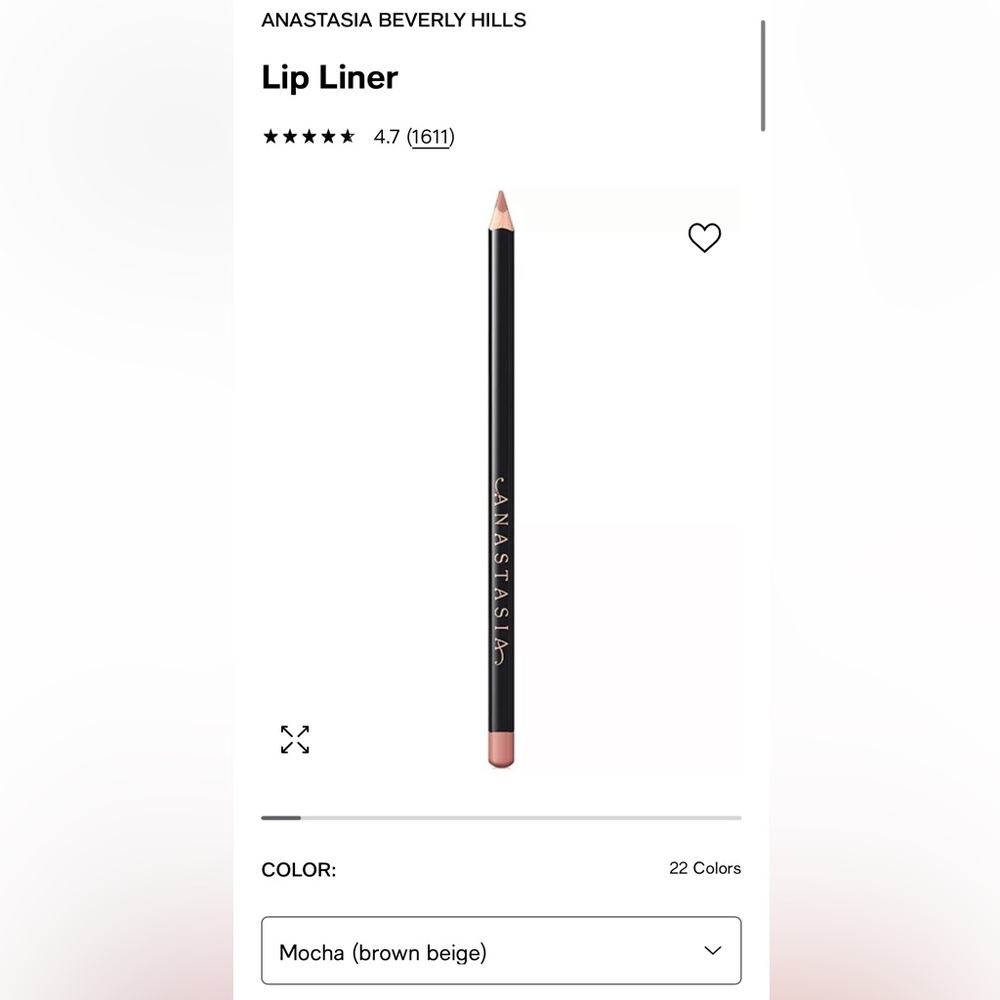 New Never Used Anastasia Beverly Hills Lip Liner in color Mocha